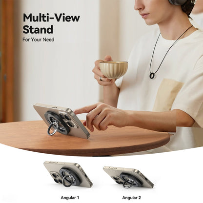 JOYROOM JR-ZS420 Rotatable Foldable Magnetic Mobile Phone Ring Holder(Black)
