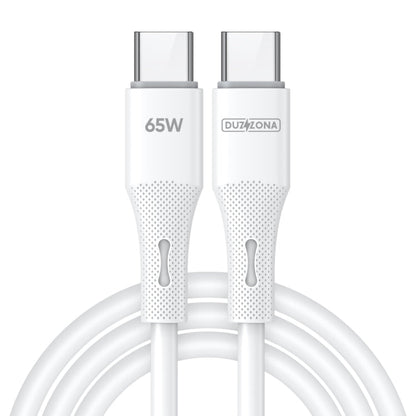 DUZZONA A11 PD65W 480Mbps Type-C to Type-C Fast Charging Cable, Length:1m(White)