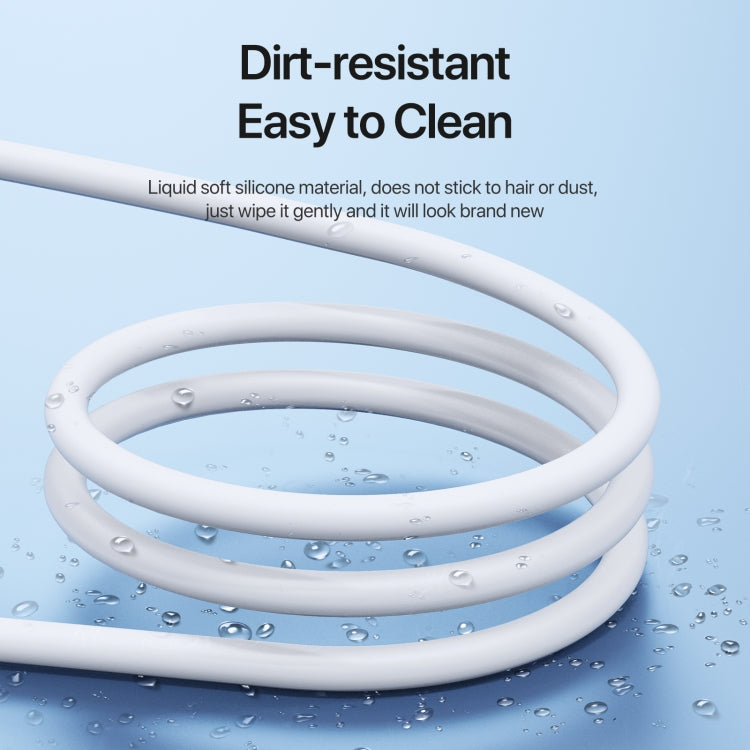 DUZZONA A11 PD65W 480Mbps Type-C to Type-C Fast Charging Cable, Length:1m(White)