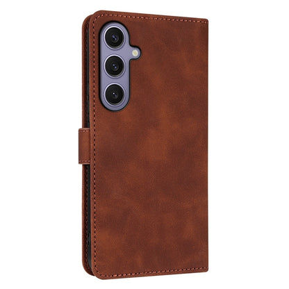 For Samsung Galaxy S25 5G AZNS Skin Feel Calf Texture Flip Leather Phone Case(Brown)