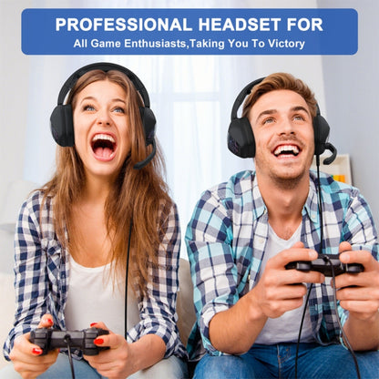 KOTION EACH G6000 On-Ear Gaming Headset with Mic, Length: About 2.1m(Black)