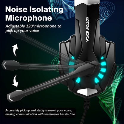 KOTION EACH G9000 Pro On-Ear Gaming Headset with Mic, Cable Length: About 2.1m(Black)