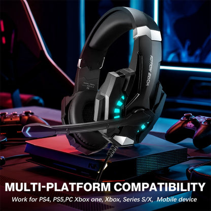 KOTION EACH G9000 Pro On-Ear Gaming Headset with Mic, Cable Length: About 2.1m(Black)