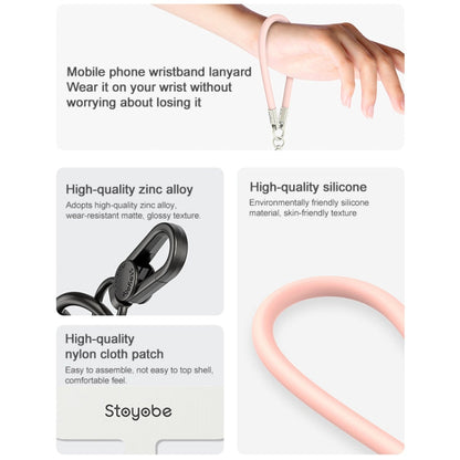 DUX DUICS Stoyobe PL-II Universal Silicone Phone Wrist Strap Anti-lost Lanyard(Tiffany Blue)