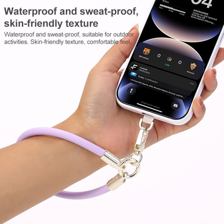 DUX DUICS Stoyobe PL-II Universal Silicone Phone Wrist Strap Anti-lost Lanyard(Tiffany Blue)