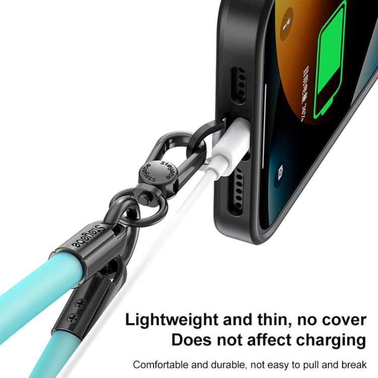 DUX DUICS Stoyobe PL-II Universal Silicone Phone Wrist Strap Anti-lost Lanyard(Tiffany Blue)