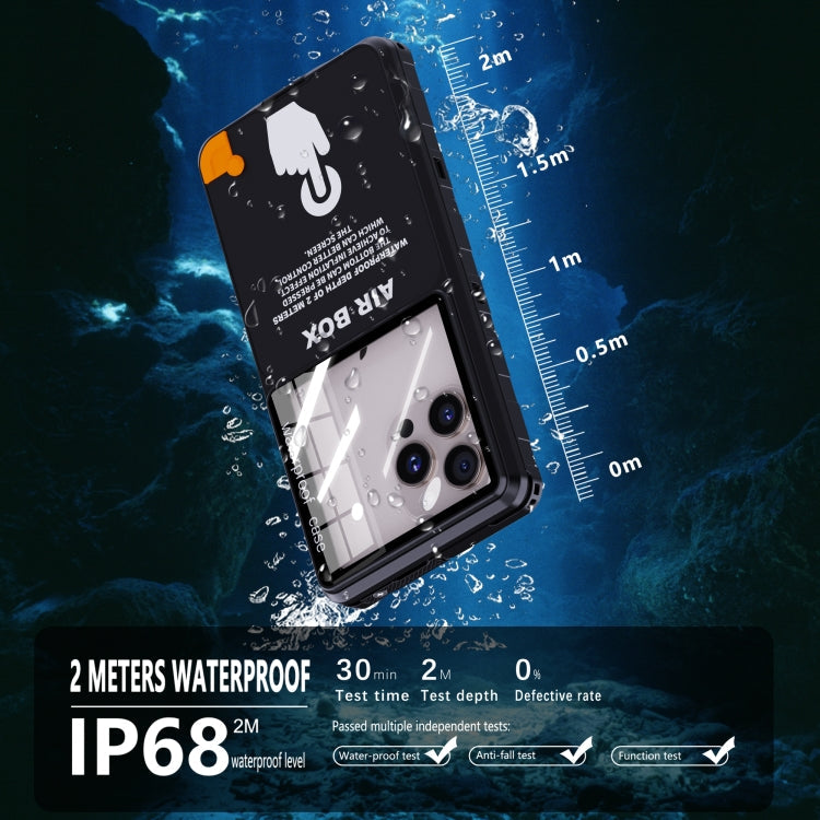 RedPepper Air Box Max 6.9 IP68 Waterproof Phone Case for 6.9 inch Phone(Black)