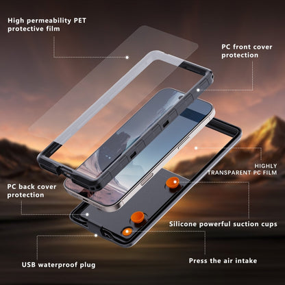 RedPepper Air Box Max 6.9 IP68 Waterproof Phone Case for 6.9 inch Phone(Black)