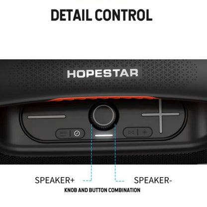 HOPESTAR A60 100W Outdoor Portable IPX6 Waterproof Bluetooth Speaker with Microphone(Blue)
