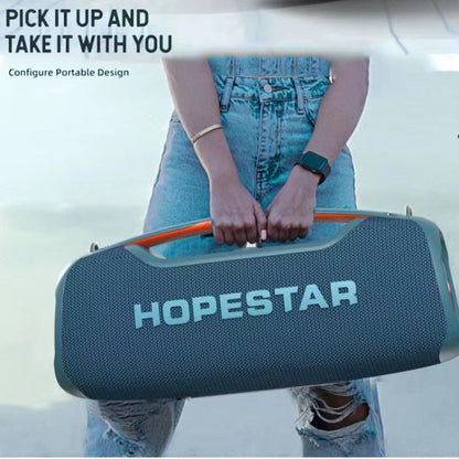 HOPESTAR A60 100W Outdoor Portable IPX6 Waterproof Bluetooth Speaker with Microphone(Black)