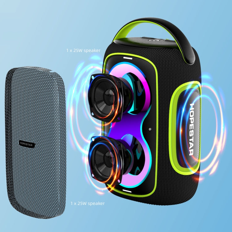 HOPESTAR H59 50W Outdoor Portable IPX5 Waterproof Bluetooth Speaker(Black)