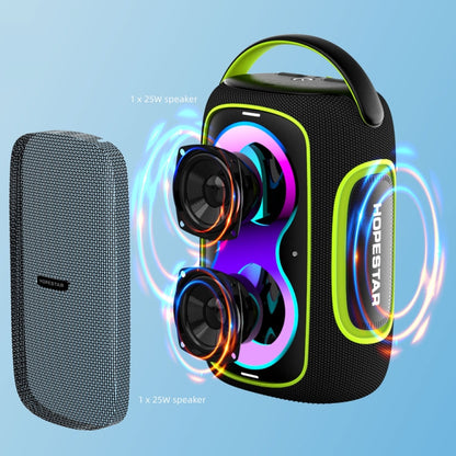 HOPESTAR H59 50W Outdoor Portable IPX5 Waterproof Bluetooth Speaker(Black)