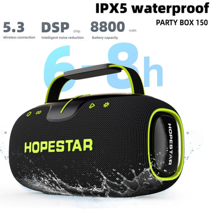 HOPESTAR Party Box 150 40W Outdoor Portable IPX5 Waterproof Bluetooth Speaker(Dark Green)