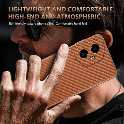 For Honor 300 AZNS Electroplated Edge Carbon Fiber Texture Phone Case(Green)