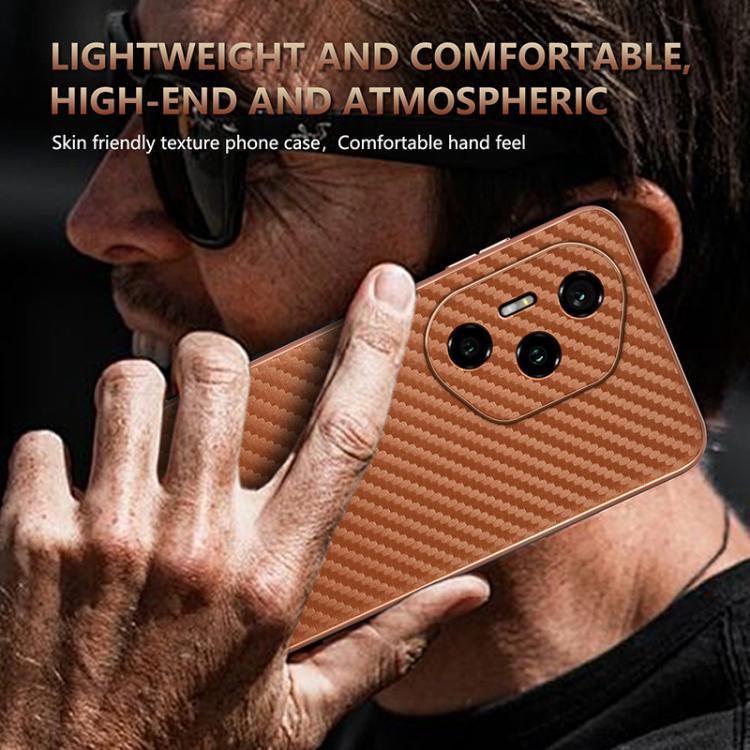 For Honor 300 Pro AZNS Electroplated Edge Carbon Fiber Texture Phone Case(Blue)