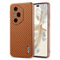 Coque de téléphone For Honor 300 Ultra AZNS, texture fibre de carbone avec bords galvanisés (marron)