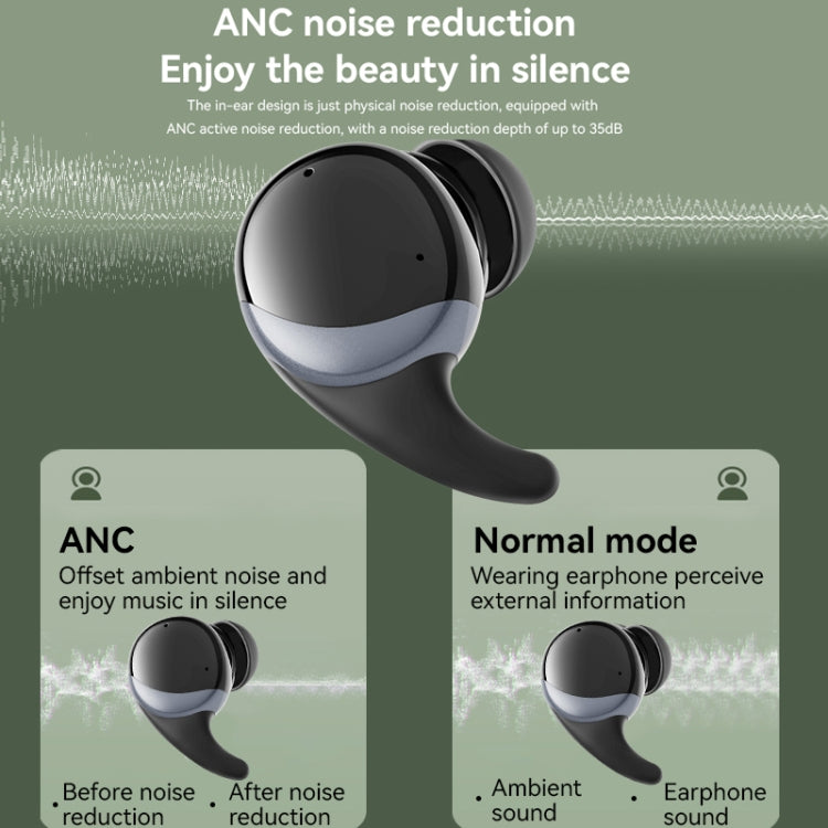 Yesido TWS30 ANC Active Noise Reduction TWS Bluetooth Earphone(Black)
