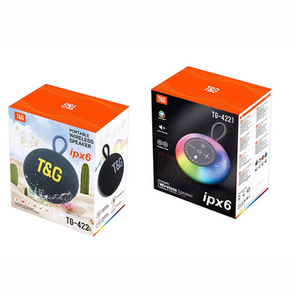 T&G TG-422 TWS Outdoor IPX6 Portable Wireless Bluetooth Speaker with RGB Light(Blue)