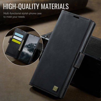 For Samsung Galaxy Note20 AutSpace A11 Side Buckle MagSafe Magnetic RFID Phone Leather Case(Black)