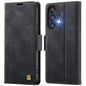 For Samsung Galaxy A33 5G AutSpace A11 Side Buckle MagSafe Magnetic RFID Phone Leather Case(Black)