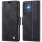 For Samsung Galaxy S24 FE 5G AutSpace A11 Side Buckle MagSafe Magnetic RFID Phone Leather Case(Black)