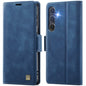 For Samsung Galaxy S25+ 5G AutSpace A11 Side Buckle MagSafe Magnetic RFID Phone Leather Case(Blue)