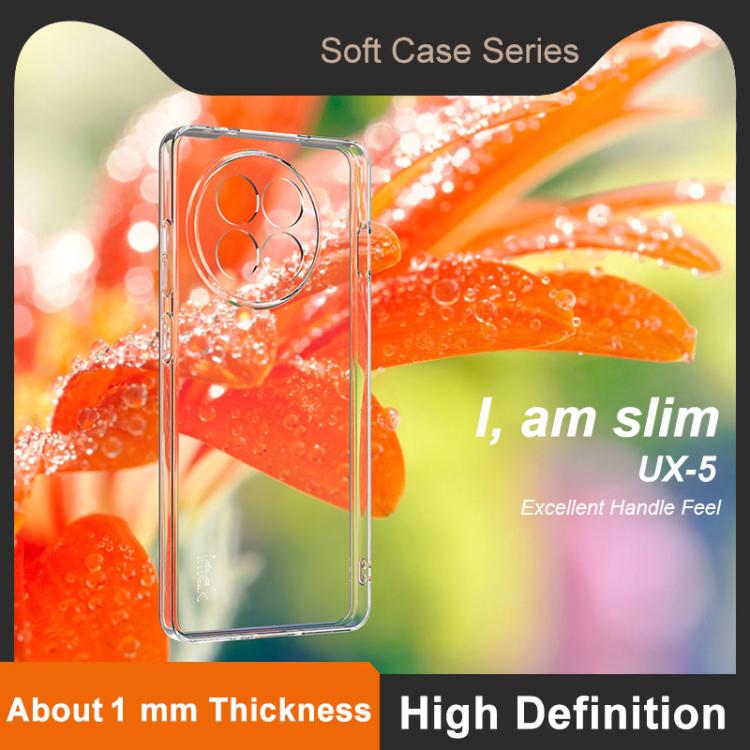 For OnePlus Ace 5 / Ace 5 Pro imak UX-5 Series Super Slim Transparent Shockproof TPU Protective Case(Transparent)