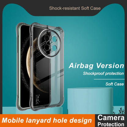 For Huawei Mate 70 imak Shockproof Airbag TPU Phone Case(Transparent Black)