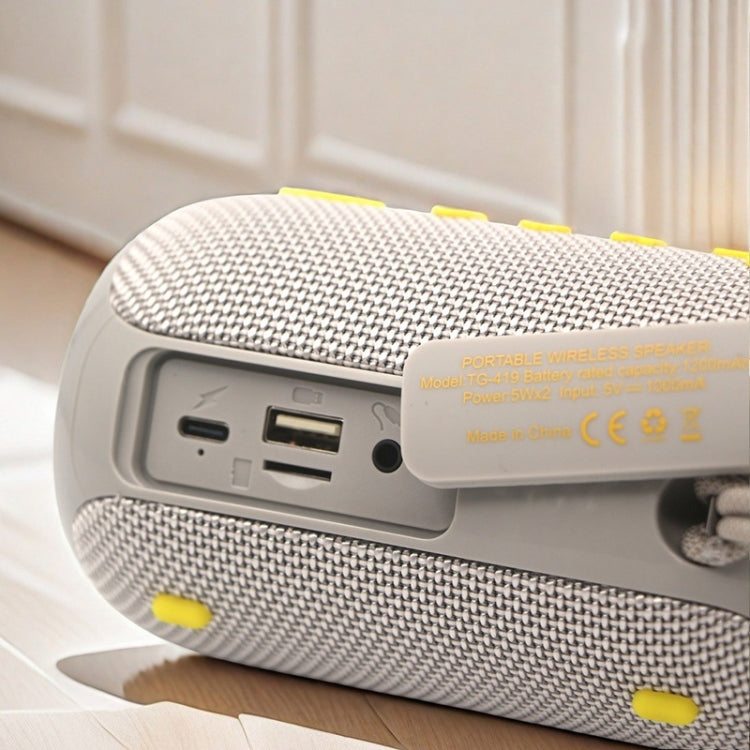 T&G TG419 Outdoor Portable Waterproof Handheld TWS Wireless Bluetooth Speaker(Red)