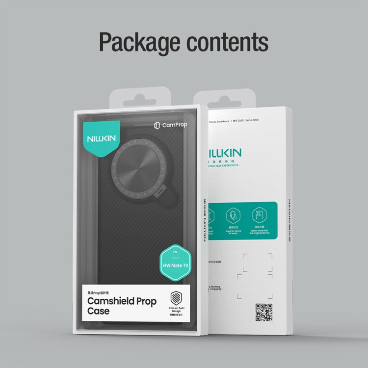 For Huawei Mate 70 NILLKIN Black Mirror Prop CD Texture Mirror Phone Case(Black)