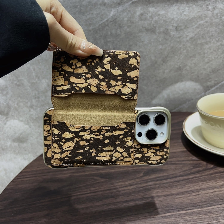 Denior V15 Ultra-thin Magnetic Phone Card Sleeve(Black Butterflies)