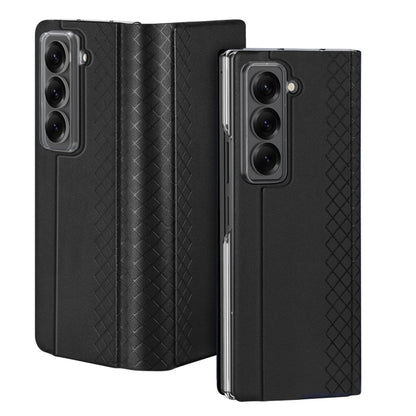 For Samsung Galaxy Z Fold Special DUX DUCIS Bril Series PU + TPU Phone Case(Black)