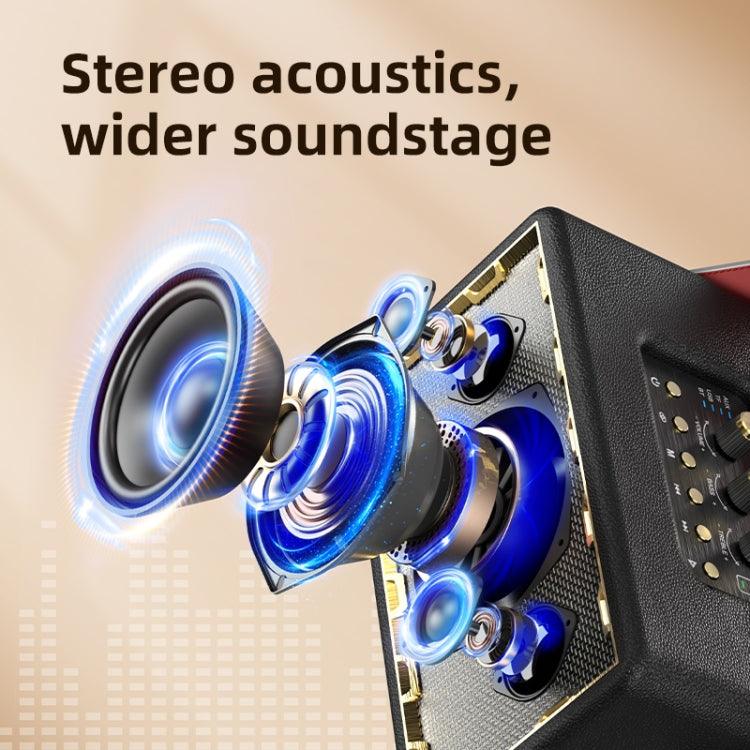 Zealot MT01M Retro Card Portable Wireless Bluetooth Speaker with Microphone(White)