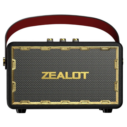 Zealot MT01M Retro Card Portable Wireless Bluetooth Speaker with Dual Microphones(Black)