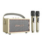 Enceinte Bluetooth sans fil portable Zealot MT01M Retro Card avec deux microphones (blanc)