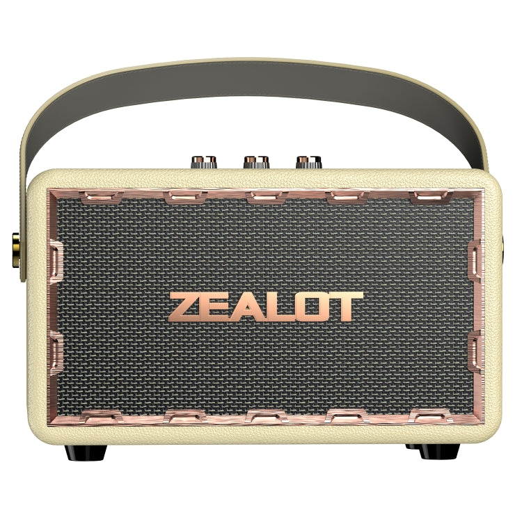 Enceinte Bluetooth sans fil portable Zealot MT01M Retro Card avec deux microphones (blanc)