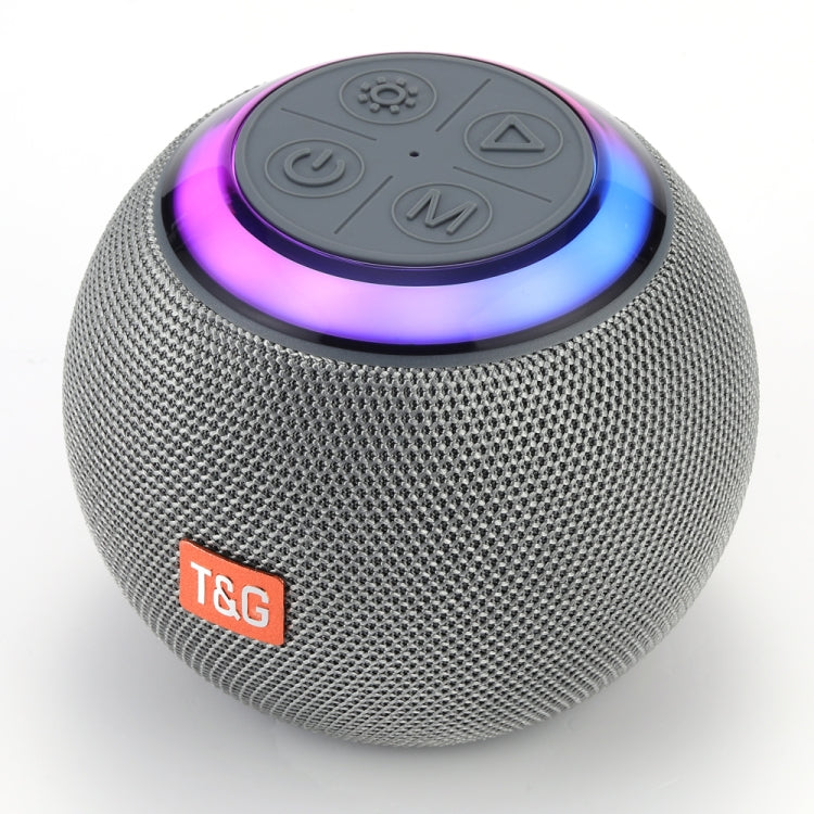 T&G TG683 Mini Portable Outdoor Wireless Bluetooth Speaker with LED Atmosphere Light(Grey)