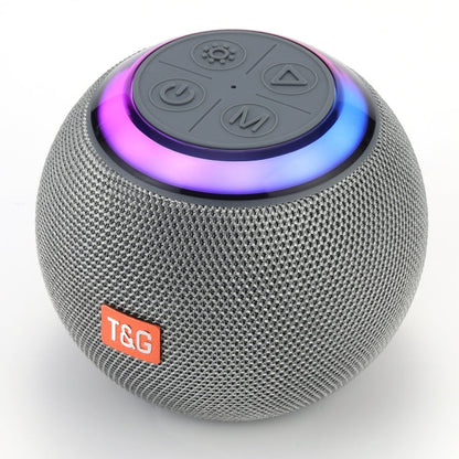 T&G TG683 Mini Portable Outdoor Wireless Bluetooth Speaker with LED Atmosphere Light(Grey)