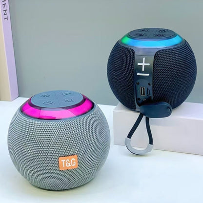 T&G TG683 Mini Portable Outdoor Wireless Bluetooth Speaker with LED Atmosphere Light(Blue)