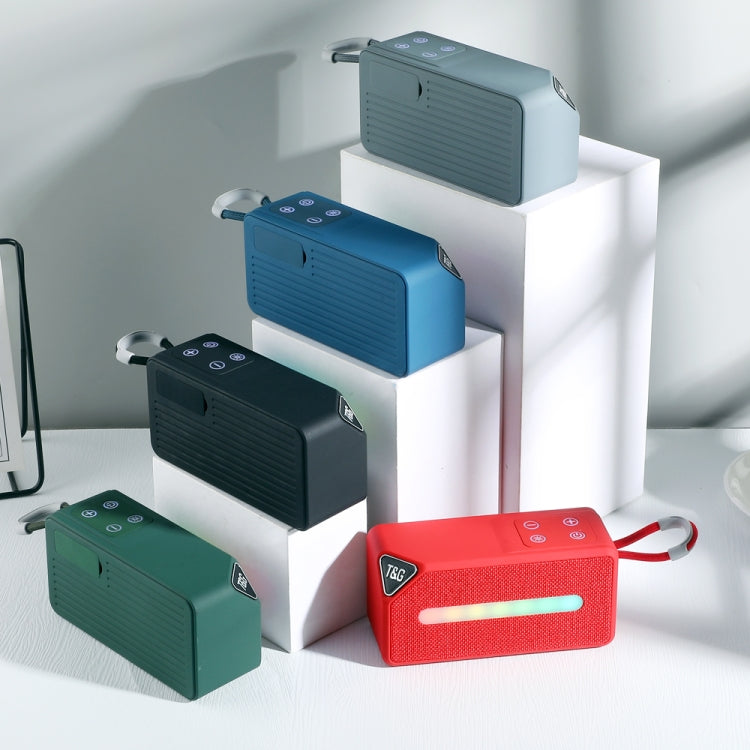 T&G TG685 Mini Portable Outdoor Wireless Bluetooth Speaker with LED Atmosphere Light(Red)