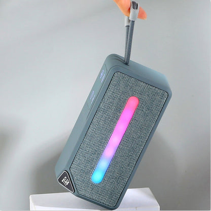 T&G TG685 Mini Portable Outdoor Wireless Bluetooth Speaker with LED Atmosphere Light(Grey)
