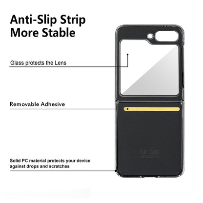 For Samsung Galaxy Z Flip6 / Flip7 FE VIETAO Crazy Horse Texture PU Phone Case(Black)