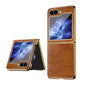 For Samsung Galaxy Z Flip6 / Flip7 FE VIETAO Crazy Horse Texture PU Phone Case(Brown)