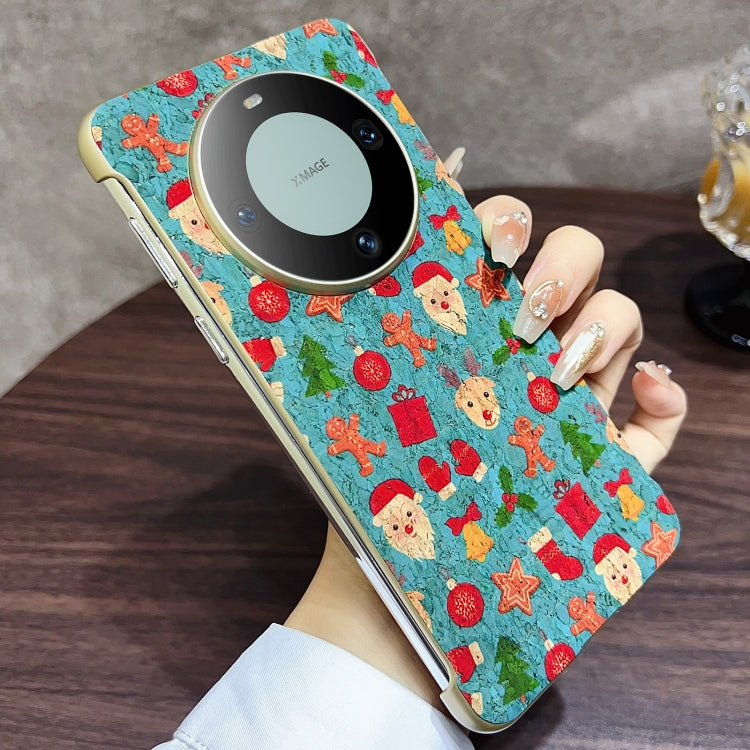 For Huawei Mate 60 Denior A18 Paint MagSafe Phone Case(Blue Christmas)