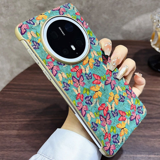 For Huawei Mate 70 Pro / 70 Pro+ Denior A18 Paint MagSafe Phone Case(Blue Butterflies)