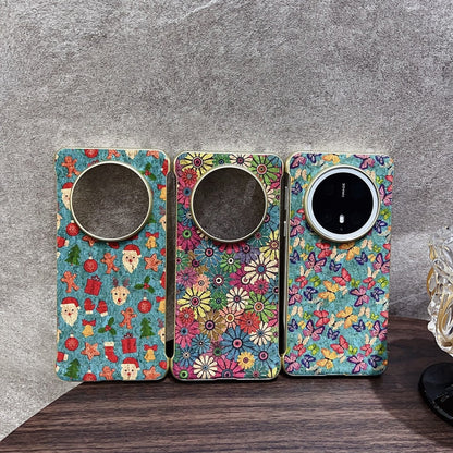 For Huawei Mate 60 Denior A18 Paint MagSafe Phone Case(Blue Butterflies)