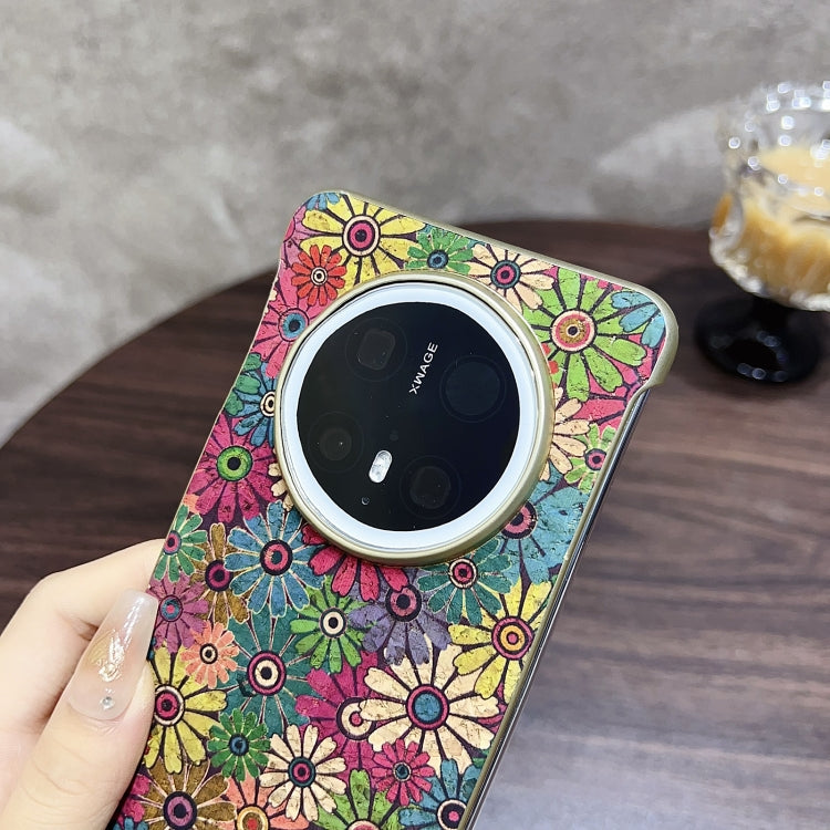 For Huawei Mate 60 Pro Denior A18 Paint MagSafe Phone Case(Blue Butterflies)