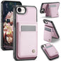 For iPhone 17e / 16e JEEHOOD J06 British Style RFID MagSafe Card Bag PU Phone Case(Pink)