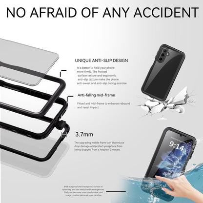 For Samsung Galaxy A16 5G / 4G RedPepper IP68 Waterproof PC Hybrid TPU Phone Case(Black)