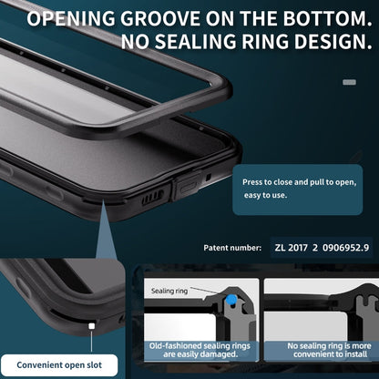 For Samsung Galaxy A16 5G / 4G RedPepper IP68 Waterproof PC Hybrid TPU Phone Case(Black)